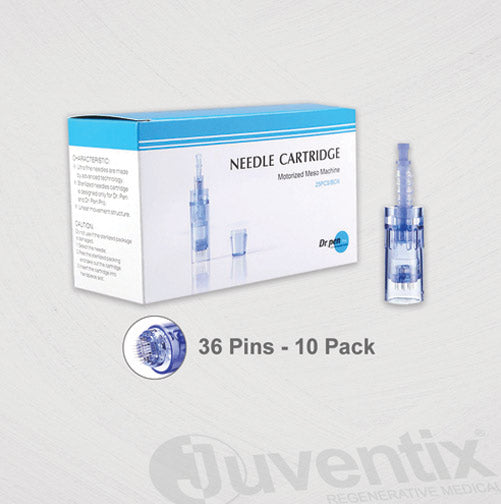 Erfenis Compatibel met Laag 36 Pin Replacement Cartridge-for Derma Pen (10 Pack) – Juventix