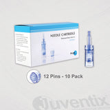 12 Pin Replacement Cartridges-for Derma Pen (10 Pack)